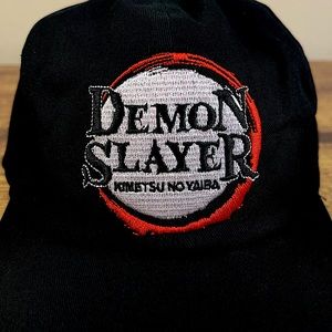 Demon slayer embroidered logo hat